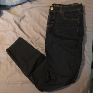Dark navy skinny jeans